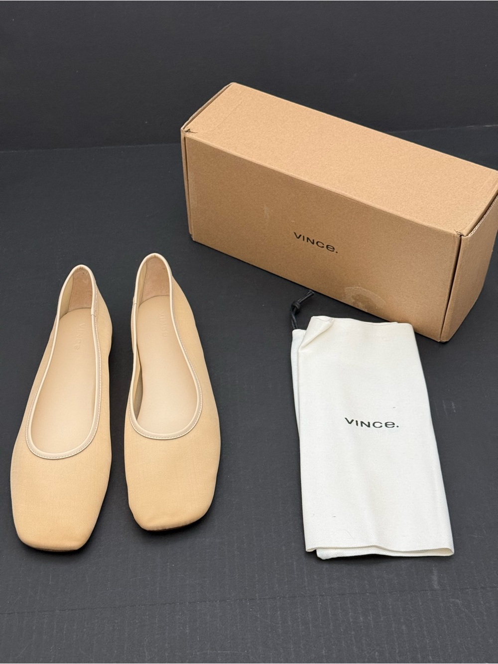 Vince Beige Ballet Flats Size 41